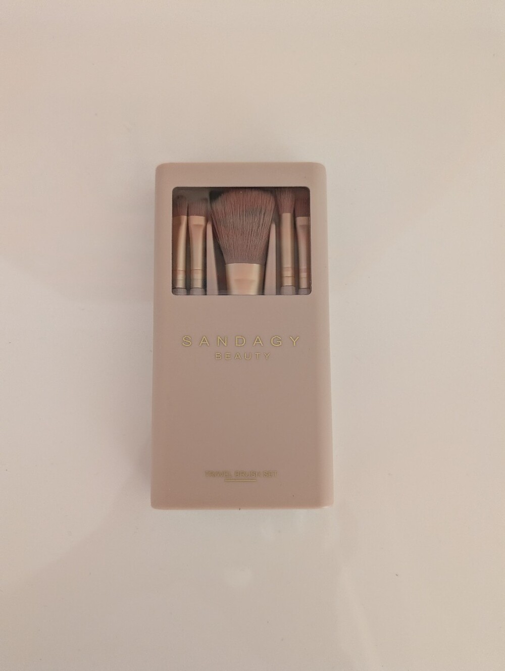 Pink 5-Piece Travel Makeup Brush Set